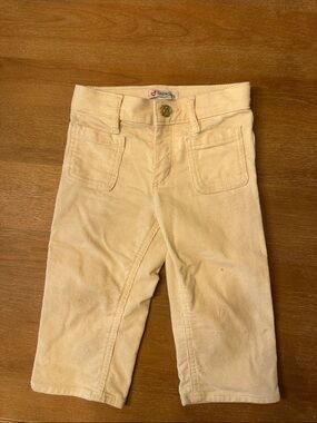 Crewcuts Cream Corduroy Pull-On Kids Pants